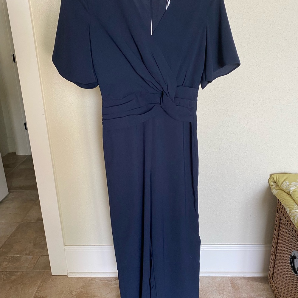 Elegant Navy Blue Women's Dress